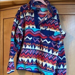 Patagonia Multicolor Geometric Fleece Jacket